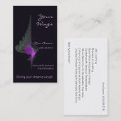 紫色のダーウィーシュの抽象美術 予約カード (正面/裏面)