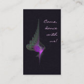 紫色のダーウィーシュの抽象美術 名刺 (裏面)