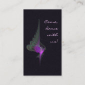 紫色のダーウィーシュの抽象美術 名刺 (裏面)