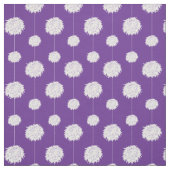 紫色のチアリーダーpom pomパターン ファブリック (見本)