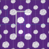紫色のチアリーダーpom pomパターン ファブリック (タイル)