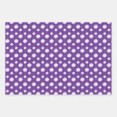 紫色のチアリーダーpom pomパターン ラッピングペーパーシート (正面)