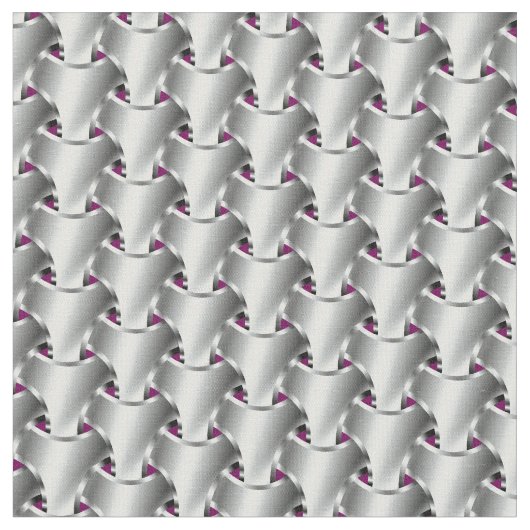 紫色のチェーン・メールの銀 ファブリック (クローズアップ)