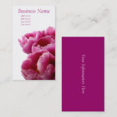 紫色のチューリップの名刺 名刺 (正面/裏面)