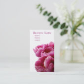 紫色のチューリップの名刺 名刺 (スタンド正面)