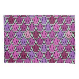 紫色のチューリップフィールド 枕カバー