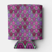 紫色のチューリップフィールド 缶クーラー (裏面)