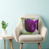 紫色のチューリップフラワークッション クッション (椅子)