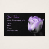 紫色のチューリップフローラオンブラック (正面)