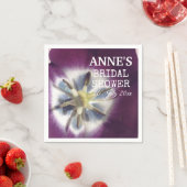 紫色のチューリップ写真、ブライダルシャワー紙ナプキン スタンダードカクテルナプキン (インサイチュ)