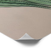 紫色のチューリップ水彩の花 ポスター (角)