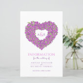 紫色のチューリップ結婚ハートのゲスト情報 (スタンド正面)