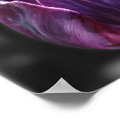 紫色のチューリップ花の部分色 ポスター (角)