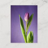 紫色のチューリップ 名刺 (裏面)