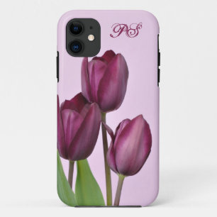 紫色のチューリップ iPhone 11 ケース