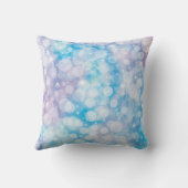 紫色のティール(緑がかった色)の水の体操の装飾用クッション クッション (裏面)