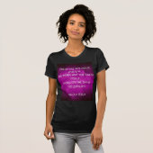 紫色のテスラの引用 Tシャツ (正面フル)
