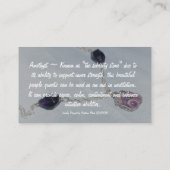 紫色のテレホンカード 名刺 (裏面)