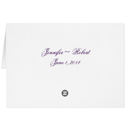 紫色のテーブル数カードのあらゆる言語で愛して下さい (裏面横)