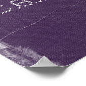 紫色のデニムフィットネスの幸福ポスター ポスター (角)