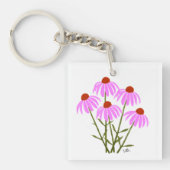 紫色のトウモロコシの花 キーホルダー (正面)