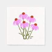 紫色のトウモロコシの花 スタンダードカクテルナプキン (正面)
