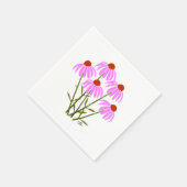 紫色のトウモロコシの花 スタンダードカクテルナプキン (角)