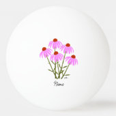 紫色のトウモロコシの花 卓球ボール (正面)