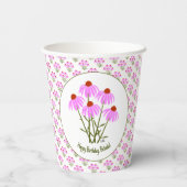 紫色のトウモロコシの花 紙コップ (裏面)