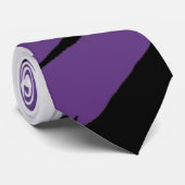 紫色のトラのストライプのタイ ネクタイ (ロール)