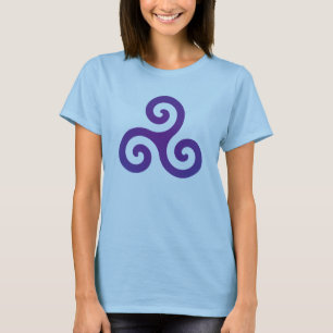 紫色のトライスクエル Tシャツ