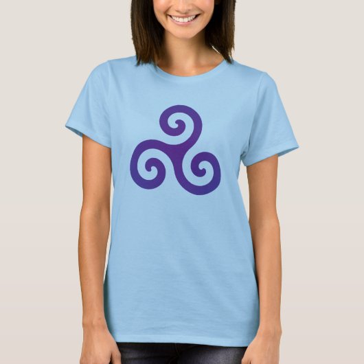 紫色のトライスクエル Tシャツ (正面)