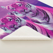 紫色のトラ シェルパブランケット (3/4)