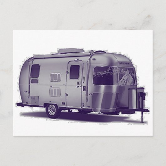 紫色のトレーラー ポストカード (正面)
