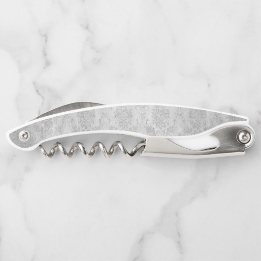 紫色のトンボのダマスクコルク抜 ソムリエナイフ (裏面)