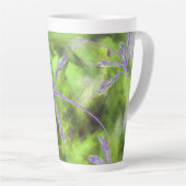 紫色のトンボのライム カフェラテマグ (右アングル)