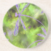 紫色のトンボのライム コースター (正面)