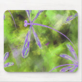 紫色のトンボのライム マウスパッド (正面)