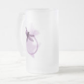 紫色のトンボ フロストグラスビールジョッキ (正面左)