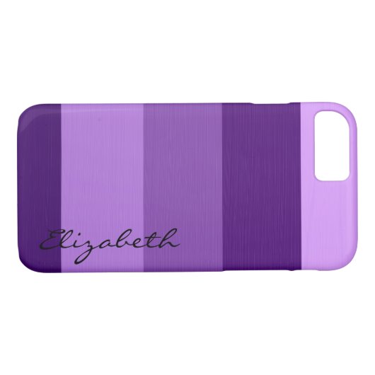 紫色のトーンのストライプ背景 Case-Mate iPhoneケース (裏面(横))