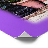 紫色のドアポスター ポスター (角)