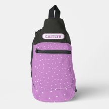 紫色のドットとストライプ