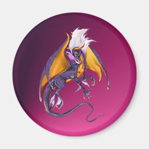 紫色のドラゴンの磁石 マグネット