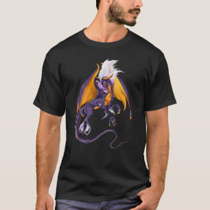 紫色のドラゴンのTシャツ Tシャツ