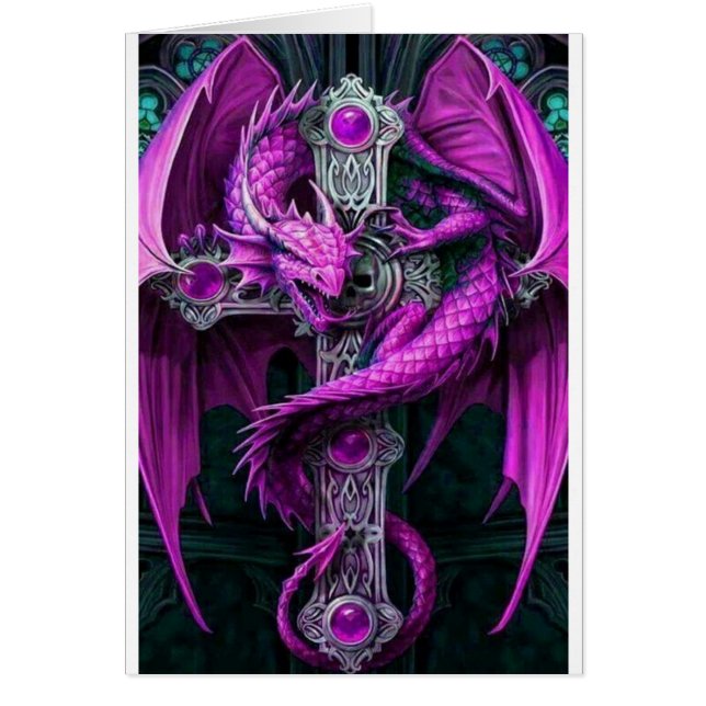 紫色のドラゴン (正面)