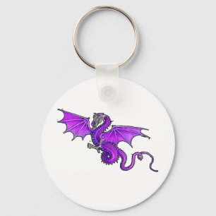 紫色のドラゴン キーホルダー
