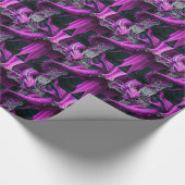 紫色のドラゴン ラッピングペーパー (角)