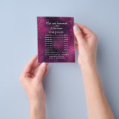 紫色のナス神秘的な価格リストフライヤー チラシ (手)