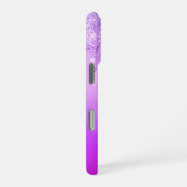 紫色のネオンiPhoneケース iPhoneケース (右側面)
