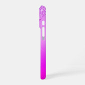 紫色のネオンiPhoneケース iPhoneケース (左側面)